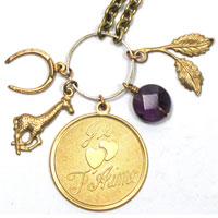 Always Love Brass Necklace  :  handbags clothing indie body